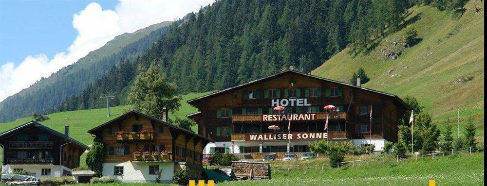 โฮเทล เรสเตอรองท์ วัลลีเซอร์ ซอนเนอ Hotel Reckingen ภายนอก รูปภาพ
